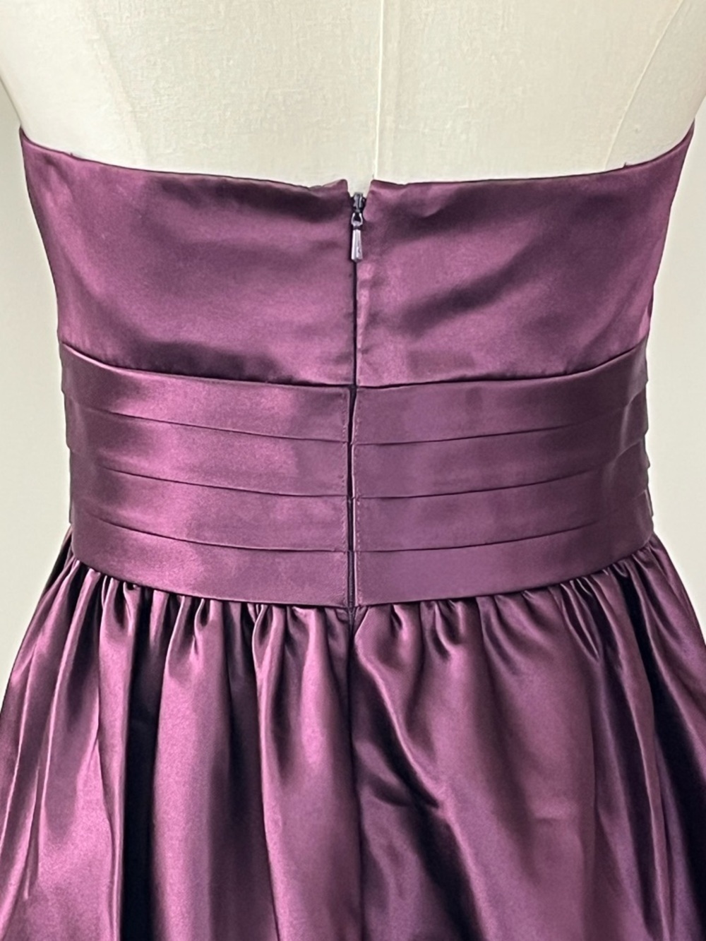 WTOO by Watters and Watters Strapless Midi Dress in Deep Plum Size 10 - Picture 10 of 15